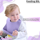 Baby Feeding Essential Baby Dinner Set Infant Training Eating Utensils-Pack of 4 - Lavender